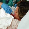 Giving Joey to Mommy